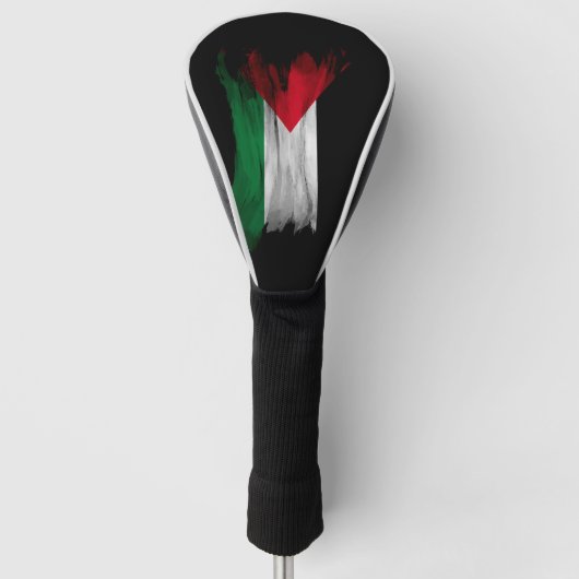 Penseelstreek onder Palestijnse vlag, nationale vl Golfheadcover (Voorkant)