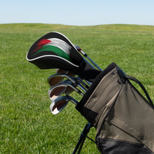 Penseelstreek onder Palestijnse vlag, nationale vl Golfheadcover (Insitu)