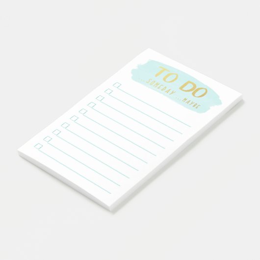 Penseelstreek | Procrastinator moet lijst uitvoere Post-it® Notes (Schuin)