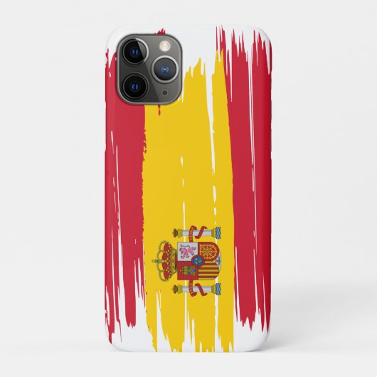 Penseelstreek Spanje vlag Case-Mate iPhone Case (Achterkant)