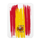 Penseelstreek Spanje vlag Magneet (Verticaal)