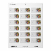 Penseelstreek Texas Flag Kerstversiering Art Gift Etiket (Full Sheet)
