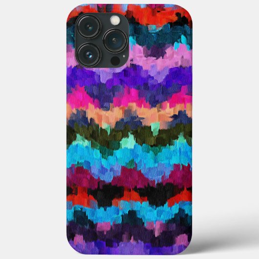 Penseelstreek verfkleuren plakbord Case-Mate iPhone case (Achterkant)