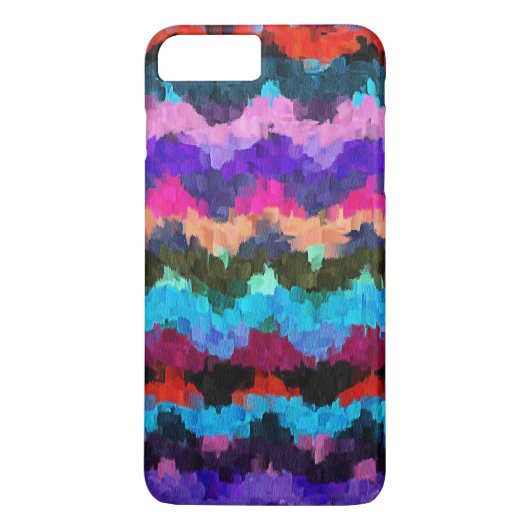 Penseelstreek verfkleuren plakbord Case-Mate iPhone case (Achterkant)