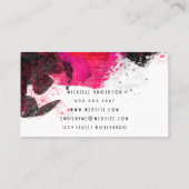 Penseelstreek verven | Schaar Comb | Artiest Visitekaartje (Achterkant)