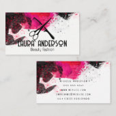 Penseelstreek verven | Schaar Comb | Artiest Visitekaartje (Voorkant / Achterkant)