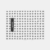 Penseelstreek XOXO Fleece Deken (Voorkant (Horizontaal))