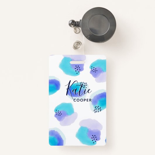 penseelstreekbadge voor waterverf badge (Voorkant met intrekbare)