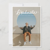 Penseelstreektypografie Afstuderen Aankondiging (Voorkant)