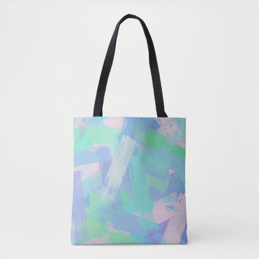 Penseelstreken Abstract Modern Tote Bag (Voorkant)