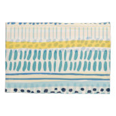 Penseelstreken: Abstract naadloos plezier Kussensloop (Achterkant)