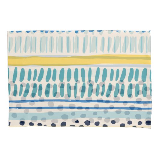 Penseelstreken: Abstract naadloos plezier Kussensloop (Voorkant)