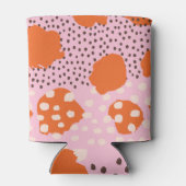 Penseelstreken: Abstract veelkleurige naadloos. Blikjeskoeler (Achterkant)