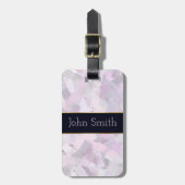 Penseelstreken abstracte structuur bagagelabel (Voorkant verticaal)