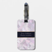 Penseelstreken abstracte structuur bagagelabel (Achterkant verticaal)