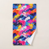 penseelstreken bad handdoek (Handdoek)