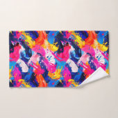 penseelstreken bad handdoek (Handdoek)