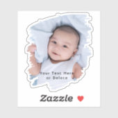 Penseelstreken & eenvoudige typografie Schattigee  Sticker (Vel)