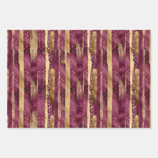 Penseelstreken en confetti inpakpapier vel (Voorkant)