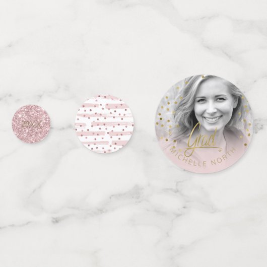 Penseelstreken en Confetti Roos Gold ID511 (Voorkanten)