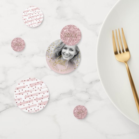 Penseelstreken en Confetti Roos Gold ID511 (Groep)