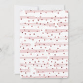 Penseelstreken en Confetti Roos Gold ID511 Kaart (Achterkant)