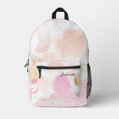 penseelstreken en krabbels patroon bedrukte rugzak (Voorkant)