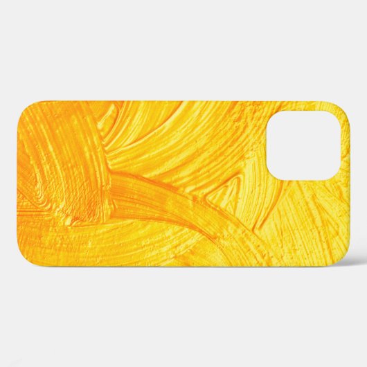 Penseelstreken en -krommen gouden abstracte achter Case-Mate iPhone case (Achterkant (horizontaal))