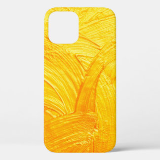 Penseelstreken en -krommen gouden abstracte achter Case-Mate iPhone case