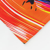 penseelstreken fleece deken (Hoek)