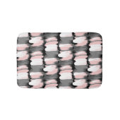 penseelstreken, grijs-roze decor. badmat (Voorkant)