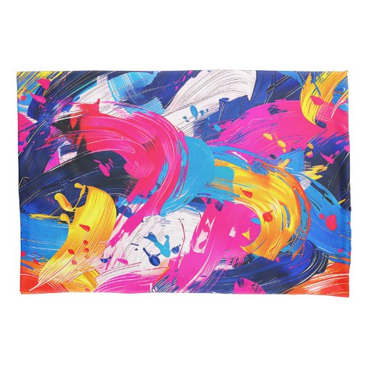 penseelstreken kussensloop (Voorkant)