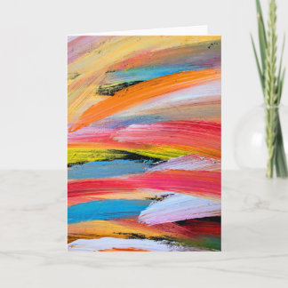 Penseelstreken Leeg Wenskaart Kaart