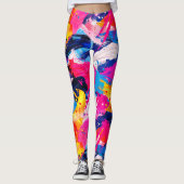 penseelstreken leggings (Voorkant)