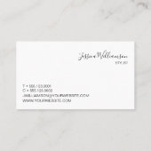 Penseelstreken, modern, chic, STYLIST Visitekaartje (Achterkant)