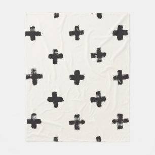 Penseelstreken  naadloos patroon fleece deken