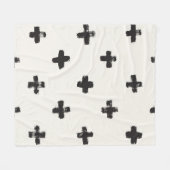 Penseelstreken  naadloos patroon fleece deken (Voorkant (Horizontaal))