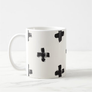 Penseelstreken naadloos patroon koffiemok