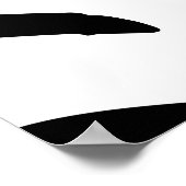 Penseelstreken  naadloos patroon. Zwart en Poster (Hoek)