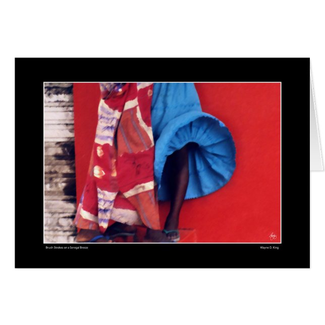 Penseelstreken op een Senegalese wind (Voorkant Horizontaal)