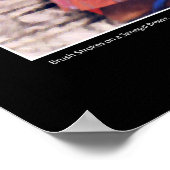 Penseelstreken op een Senegalese wind Poster (Hoek)