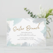 Penseelstreken Pasen uitnodigen Kaart (Staand voorkant)