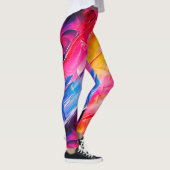 penseelstreken patroon 2 leggings (Rechts)