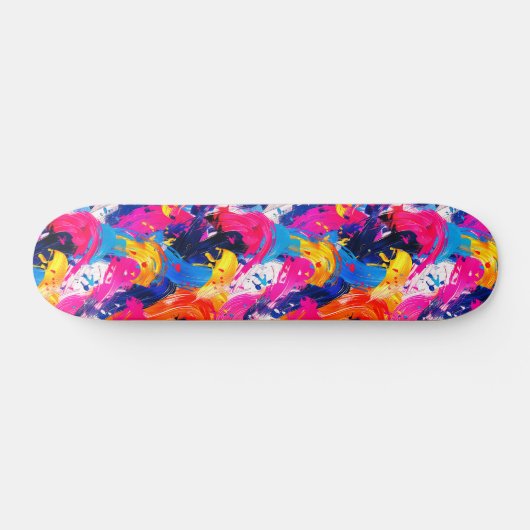 penseelstreken persoonlijk skateboard (Horizontaal)