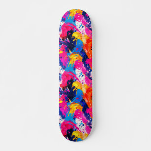 penseelstreken persoonlijk skateboard