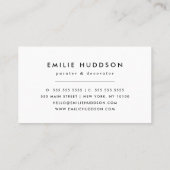 penseelstreken, schilder, schilderij, decorator visitekaartje (Achterkant)