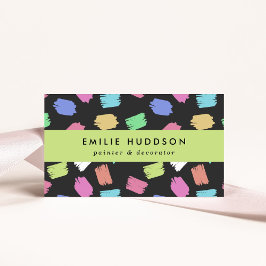 penseelstreken, schilder, schilderij, decorator visitekaartje