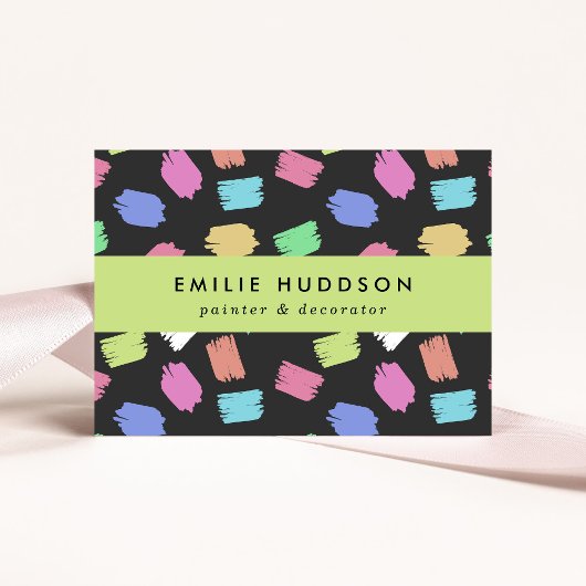 penseelstreken, schilder, schilderij, decorator visitekaartje