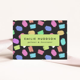 penseelstreken, schilder, schilderij, decorator visitekaartje