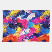 penseelstreken theedoek (Horizontaal)